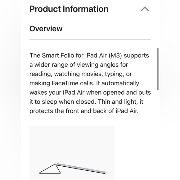 🤍 Apple Ipad magnetic cover Smart Folio for Ipad Air 13 inch (M3) Charcoal Gray - Picture 4 of 7